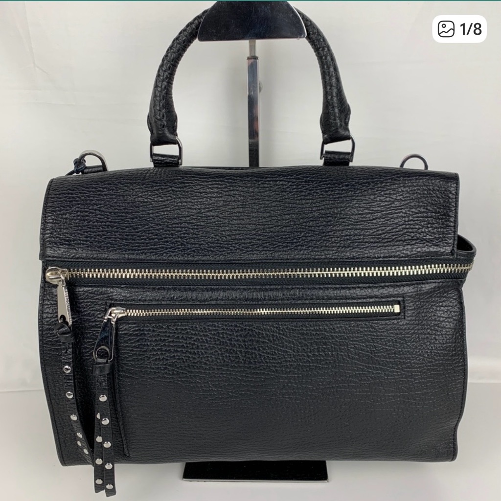 Rebecca Minkoff Jane Black Leather Satchel Euc